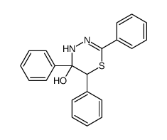 2,5,6-triphenyl-4,6-dihydro-1,3,4-thiadiazin-5-ol Structure