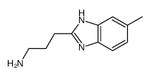 3-(5-甲基-1H-苯并咪唑-2-基)-1-丙胺结构式