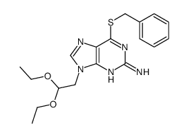 6-benzylsulfanyl-9-(2,2-diethoxyethyl)purin-2-amine Structure