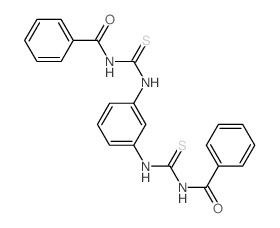 Benzamide,N,N'-[1,3-phenylenebis(iminocarbonothioyl)]bis- (9CI) Structure