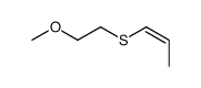 1-(2-methoxyethylsulfanyl)prop-1-ene结构式