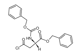 N-(benzyloxycarbonyl)-L-aspartic acid-4-chloride-1-benzyl ester结构式