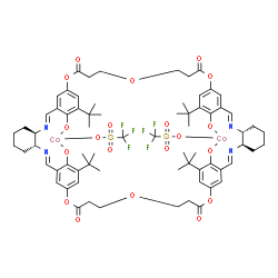 环状寡聚双[[(1R,2R)-(+)-1,2-环己烷二氨基-N,N-双(3,3-二叔丁基水杨基)钴(III)三氟甲磺酸盐]-5,5-双( 2-羧乙基)醚图片