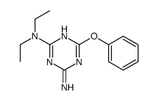 2-N,2-N-diethyl-6-phenoxy-1,3,5-triazine-2,4-diamine Structure