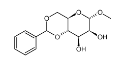甲基-4,6-O-亚苄基-α-D-甘露吡喃糖苷结构式