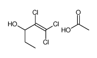 acetic acid,1,1,2-trichloropent-1-en-3-ol结构式