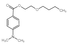 2-butoxyethyl 4-(dimethylamino)benzoate structure