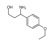 3-AMINO-3-(4-ETHOXY-PHENYL)-PROPAN-1-OL Structure