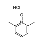 2,6-dimethylpyridine N-oxide hydrochloride结构式