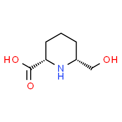2-Piperidinecarboxylicacid,6-(hydroxymethyl)-,(2S,6R)-(9CI)结构式