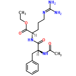 N-乙酰基苯丙氨酰精氨酸乙酯结构式