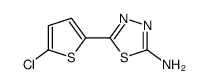 5-(5-氯噻吩-2-基)-[1,3,4]噻二唑-2-胺结构式
