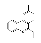Phenanthridine, 6-ethyl-9-methyl- (9CI)结构式