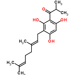 2-Geranyl-4-isobutyrylphloroglucinol Structure