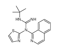 2-tert-butyl-1-isoquinolin-1-yl-1-(1,3-thiazol-2-yl)guanidine结构式