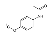 Methacetin-methoxy-13C Structure