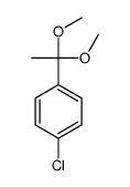 1-chloro-4-(1,1-dimethoxyethyl)benzene Structure