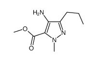 1H-Pyrazole-5-carboxylicacid,4-amino-1-methyl-3-propyl-,methylester(9CI)结构式