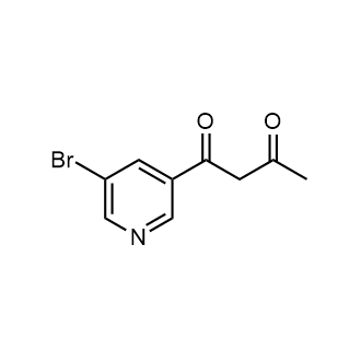 4-(5-溴吡啶-3-基)-4-羟基丁-3-烯-2-酮结构式