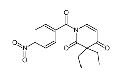 3,3-diethyl-1-(4-nitrobenzoyl)pyridine-2,4-dione Structure