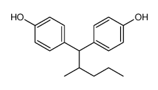 4-[1-(4-hydroxyphenyl)-2-methylpentyl]phenol Structure