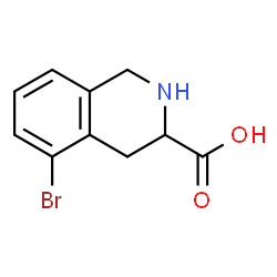 5-Bromo-1,2,3,4-tetrahydro-3-isoquinolinecarboxylic acid Structure
