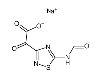 sodium 2-(5-formamido-1,2,4-thiadiazol-3-yl)glyoxylate Structure