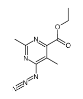 Ethyl 4-Azido-2,5-dimethylpyrimidine-6-carboxylate Structure
