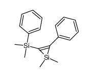 1,1-dimethyl-2-phenyl-3-phenyldimethylsilyl-1-silacyclopropene结构式