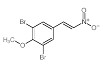 Benzene, 1,3-dibromo-2-methoxy-5-(2-nitroethenyl)-, (E)- Structure