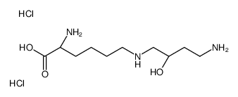 (2S)-2-amino-6-[[(2R)-4-amino-2-hydroxybutyl]amino]hexanoic acid,dihydrochloride Structure