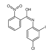 N-(4-chloro-2-iodophenyl)-2-nitrobenzamide结构式