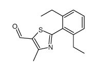 2-(2,6-diethylphenyl)-4-methyl-1,3-thiazole-5-carbaldehyde Structure