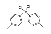 bis (4-methylphenyl)tellurium dichloride Structure