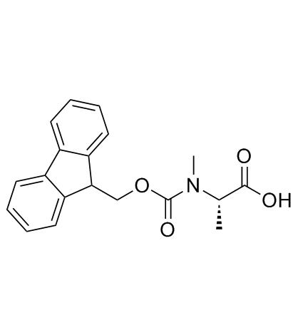 Fmoc-N-甲基-L-丙氨酸结构式