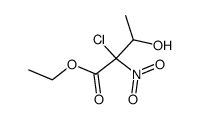 ethyl α-chloro-α-nitro-β-hydroxybutyrate Structure