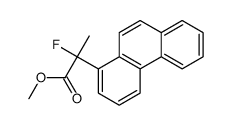 methyl 2-fluoro-2-phenanthren-1-ylpropanoate结构式