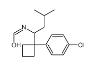 N-{1-[1-(4-氯苯基)环丁基]-3-甲基丁基}-甲酰胺结构式