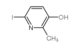 2-甲基-3-羟基-6-碘吡啶结构式