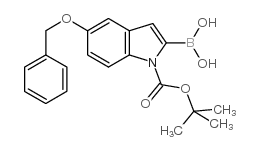5-Benzyloxy-1-Boc-indole-2-boronic acid Structure