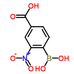 4-(Dihydroxyboryl)-3-nitrobenzoic acid Structure