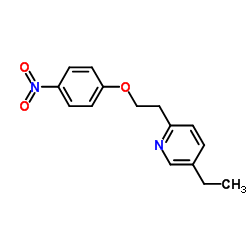 5-Ethyl-2-[2-(4-nitrophenoxy)ethyl]pyridine Structure