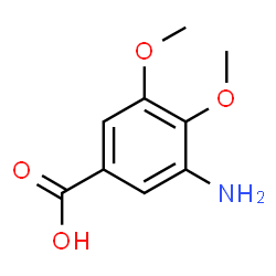 3-氨基-4,5-二甲氧基苯甲酸结构式