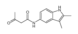 N-(2,3-dimethyl-1H-indol-5-yl)-3-oxobutanamide Structure