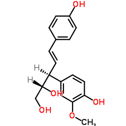 (2S,3S,4E)-3-(4-羟基-3-甲氧基苯基)-5-(4-羟基苯基)-4-戊烯-1,2-二醇结构式