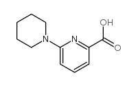 6-(哌啶-1-基)吡啶甲酸结构式