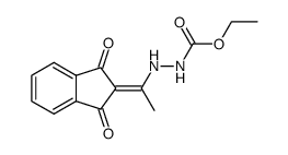 ethyl 2-(1-(1,3-dihydro-1,3-dioxo-2H-inden-2-ylidene)ethyl)hydrazine carboxylate Structure