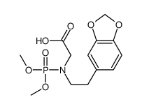 2-[2-(1,3-benzodioxol-5-yl)ethyl-dimethoxyphosphorylamino]acetic acid Structure