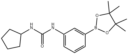 1-环戊基-3-(3-(4,4,5,5-四甲基-1,3,2-二氧硼杂环戊烷-2-基)苯基)脲图片