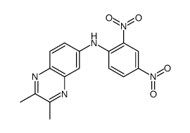 N-(2,4-dinitrophenyl)-2,3-dimethylquinoxalin-6-amine Structure